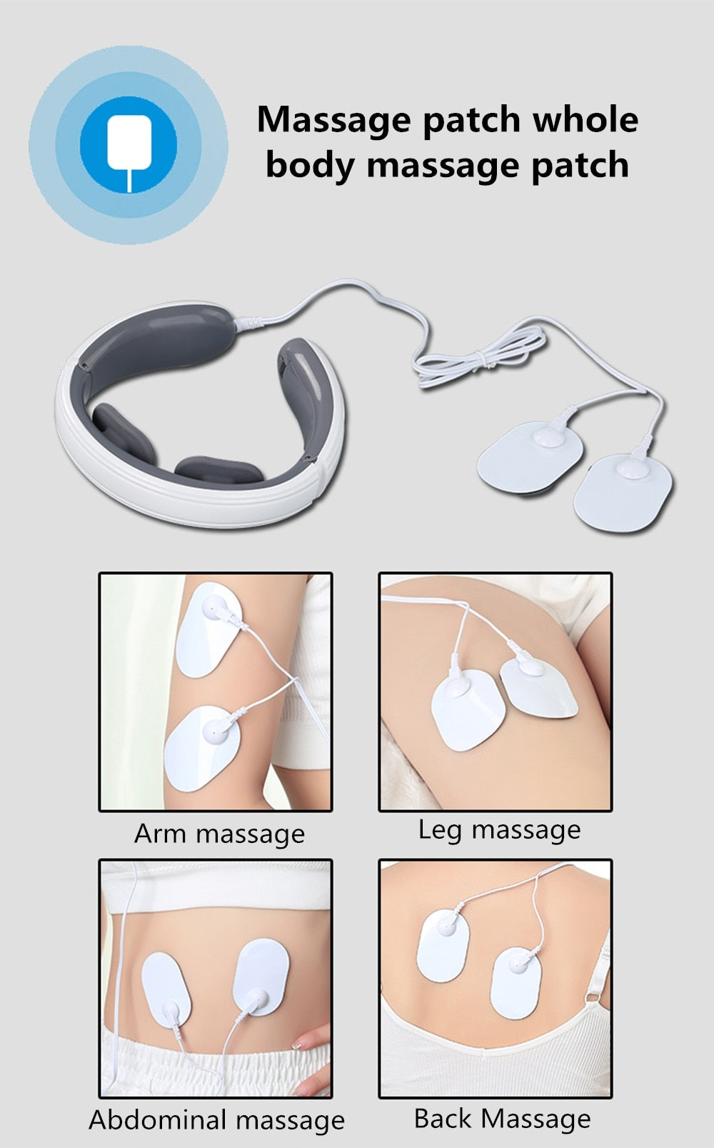 Electric Neck Massager Low Frequency Magnetic Pulse Therapy Cervical Vertebra Physiotherapy Pain Relief  Health Care Relaxation